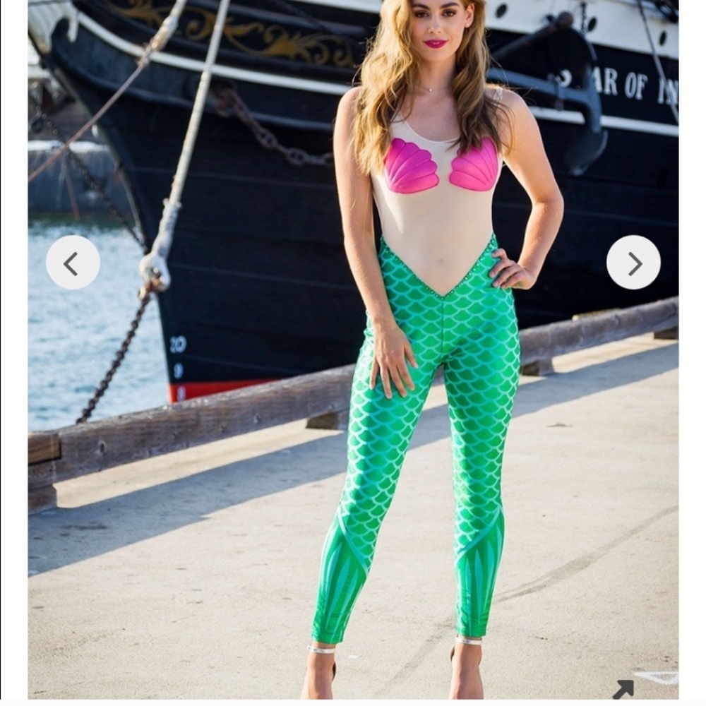 Tipsy Elves NWT Pink Mermaid Bodysuit Costume Womans Size XL